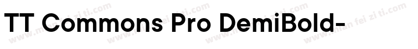TT Commons Pro DemiBold字体转换